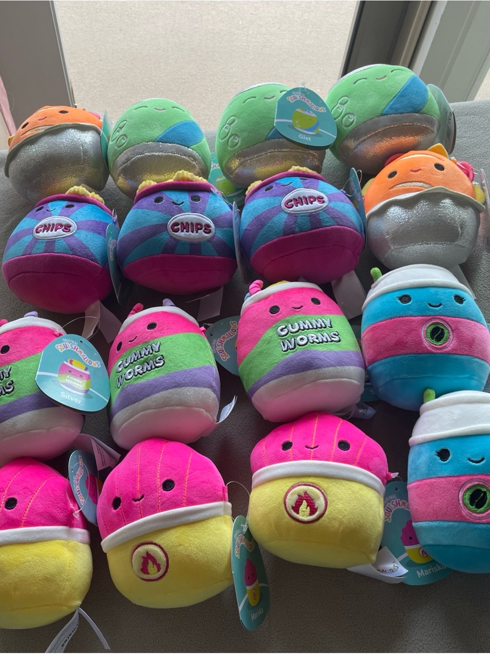 NWT Squishmallows Plush Lot 16 Pc Mixed Characters - All New with tags.
